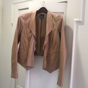 Brown leather jacket